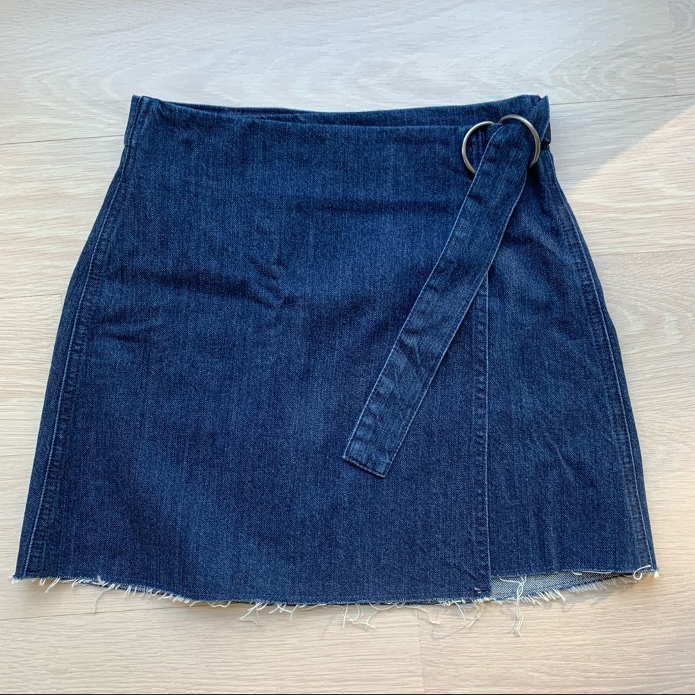 Madewell denim mini skirt size 00 new with tag